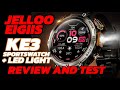JELLOO / EIGIIS KE3 SPORTS SMARTWATCH WITH LED LIGHT: HANDS ON REVIEW #androidsmartwatch #android