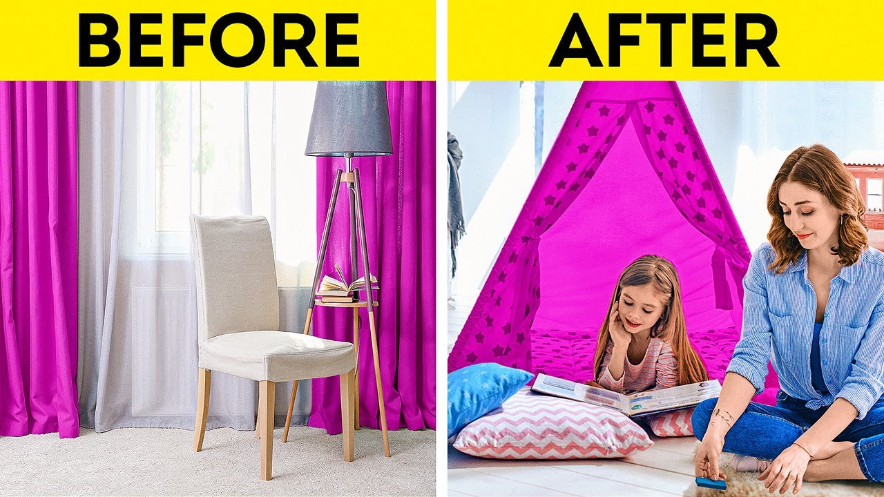 KID'S ROOM MAKEOVER || Awesome Hacks For Crafty Parents