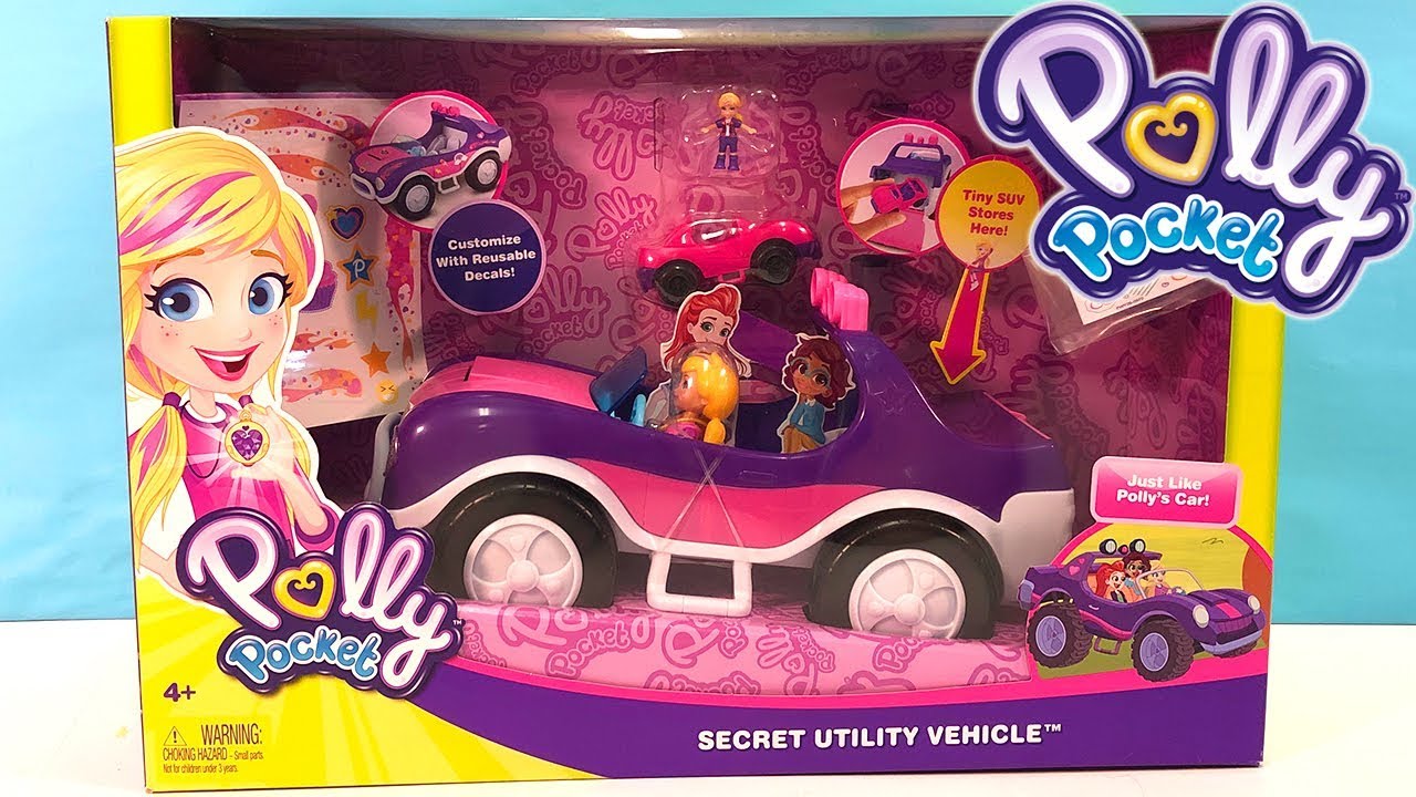 Polly Pocket Adventure S.U.V. (Secret Utility Vehicle) 2017 Purple Pink No  Doll on eBid United States