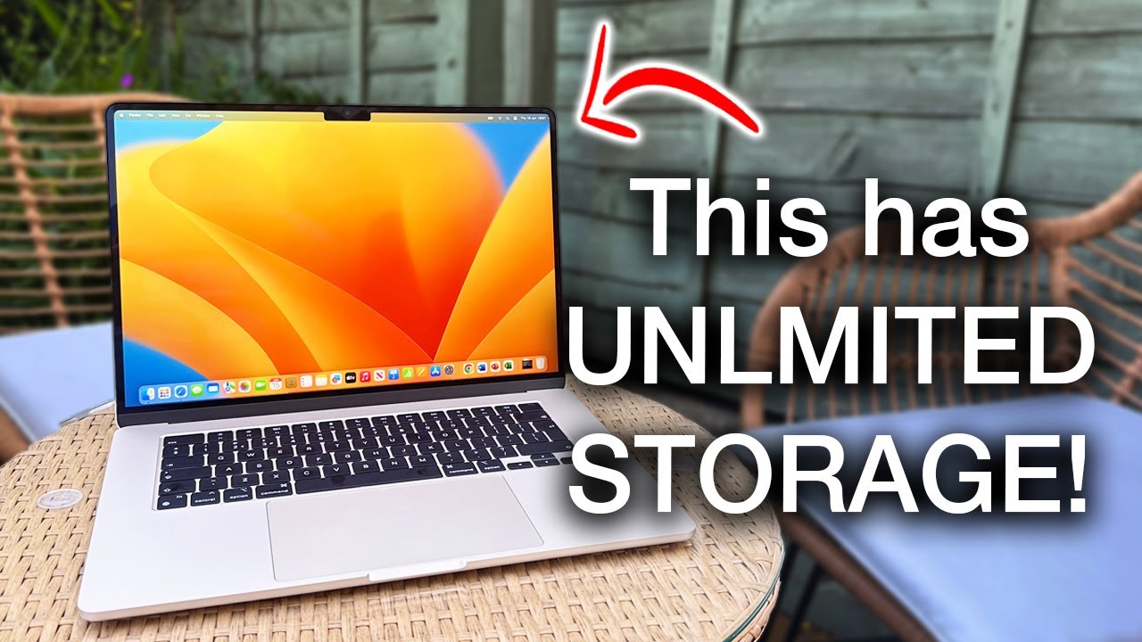 ⁣This M2 MacBook Air has UNLIMITED STORAGE with Sync.com