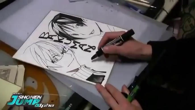 Masashi Kishimoto desenhando Naruto (Hokage), Olha que belíssimo desenho  do nosso querido Masashi Kishimoto, esse cara é um gênio. Marca algum amigo  aí pra se inspirar! Curta nossa página para ficar