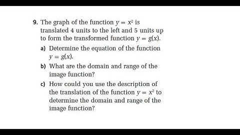 PC 30 1.1 #9 Homework Question - Translations