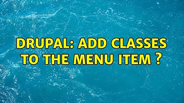 Drupal: Add classes to the menu item ＜li＞?