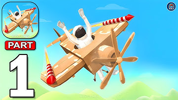 Make It Fly - Gameplay Walkthrough Part 1 Assemble the Best Plane From Cardboard Boxes (Android, iOS