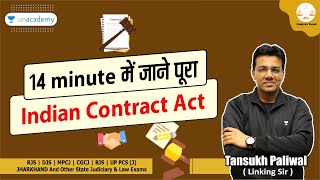 Learn Indian Contract Act, in just 14 minutes | Linking Law | By Tansukh Paliwal