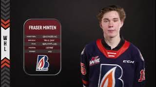 Fraser Minten - Toronto Maple Leafs - 38th Overall