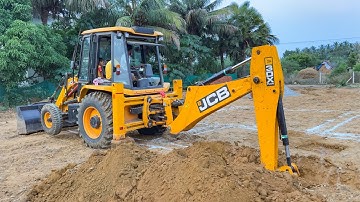JCB 3DX Plus Driver Home Foundation dig Farming Land in My Village | JCB | jcb video