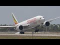 Plane Spotting Ethiopian B777 Loses Control HARD Landing | Miami Int'l Airport