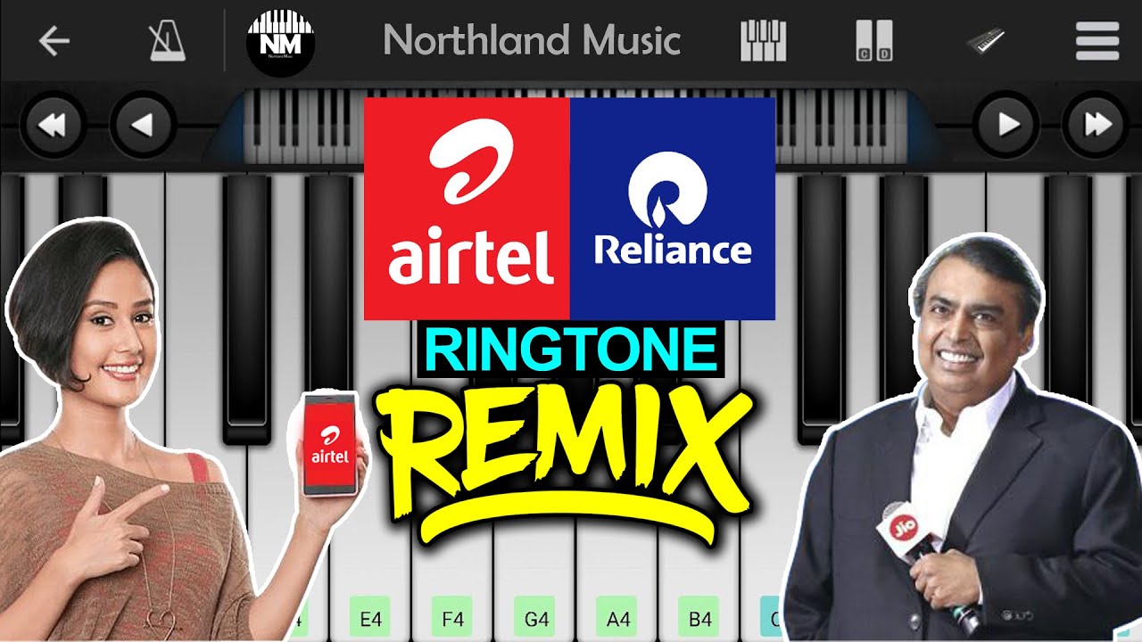 Airtel & Reliance ringtone REMIX🔥 Perfect Piano YouTube