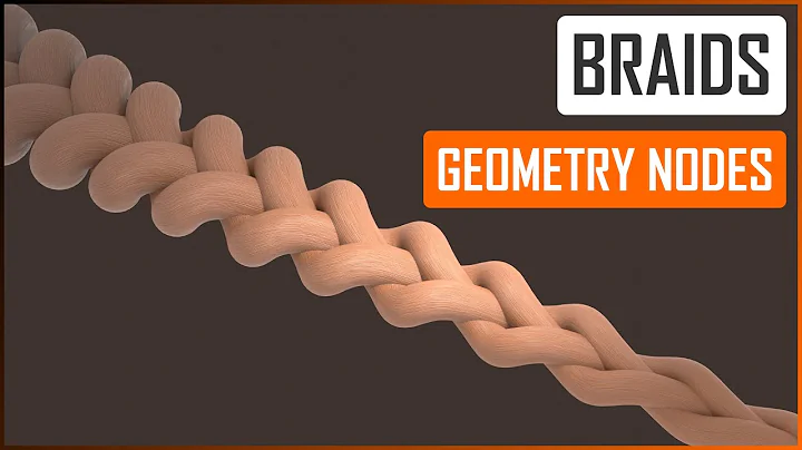 Procedural Braids in Geometry nodes - Blender tutorial ENG