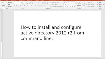 installation  and configure active directory 2012 r2, PowerShell
