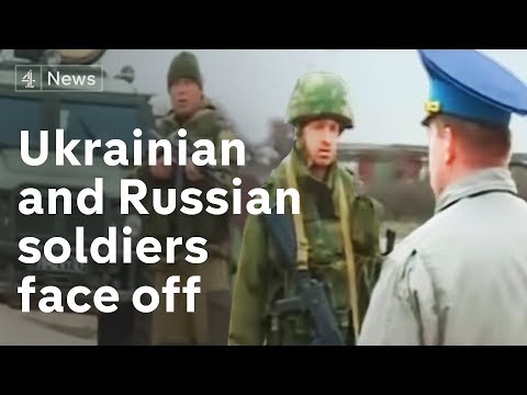 Ukrainian and Russian soldiers face off at Belbek | Channel 4 News