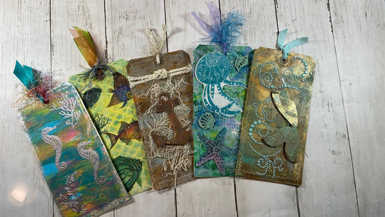 Craft With Me/Mermaid Journal Tags - YouTube