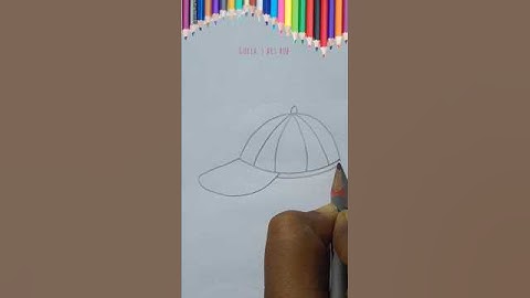 How to draw cap in easy way #shorts #drawing #viralshorts #art #artscraft