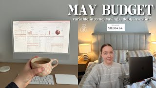 MAY MONEY RESET 💰 budget with me, variable income, savings, debt pay off, investing 📈