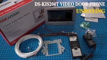 Hikvision Villa Analog 4 wires Kit DS-KIS204T Kit including DS-KB2411T-IM & DS-KH2220-S Unboxing