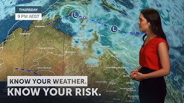 Severe Weather Update: Monsoon trough and tropical low, 8 March 2020.