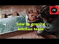 How to kitchen green marble install