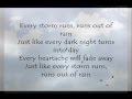 Every Storm (Runs out of Rain); Gary Allan [ON-SCREEN LYRICS]