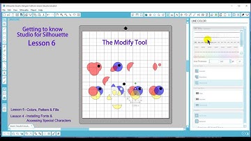 Lesson 6 - Getting to know Silhouette Studio Quickly - Modify Tool