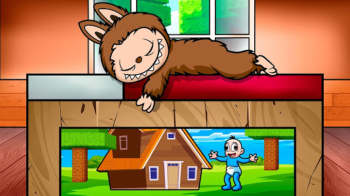 I CREATE A MINI HOUSE UNDER LABUBU'S BED 🏡😂 BABY NOOB IN MINECRAFT
