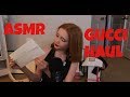 Asmr gucci haul  lots of tapping  scratching