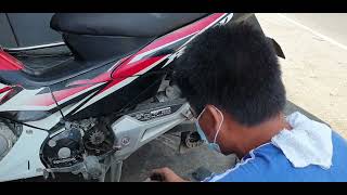 BUTI NALANG MAY NAG PA ALIGN  ONE SET SPROCKET MAGAGAMIT KUPANG PANG PAKO UNG NAPUTOL NA RAYOS