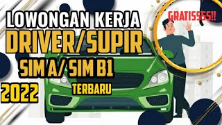 LOWONGAN KERJA TERBARU SUPIR ||Loker Driver Terbaru  |3