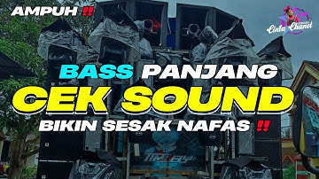 DJ CEK SOUND FULL BASS PANJANG || TRAP SLOW BASS TERBARU BIKIN SESAK NAFAS !!