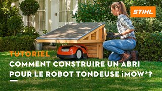 Garage pour Robot tondeuse Bois Abri pour Robot tondeuse de gazon Maison de  jardin Carport Station