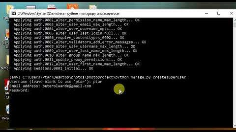 Python Django - Create Superuser (Linksmedia)