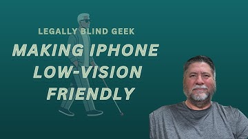 Making The iPhone Low-Vision Friendly: Step-by-Step Guide to AI, Accessibility?