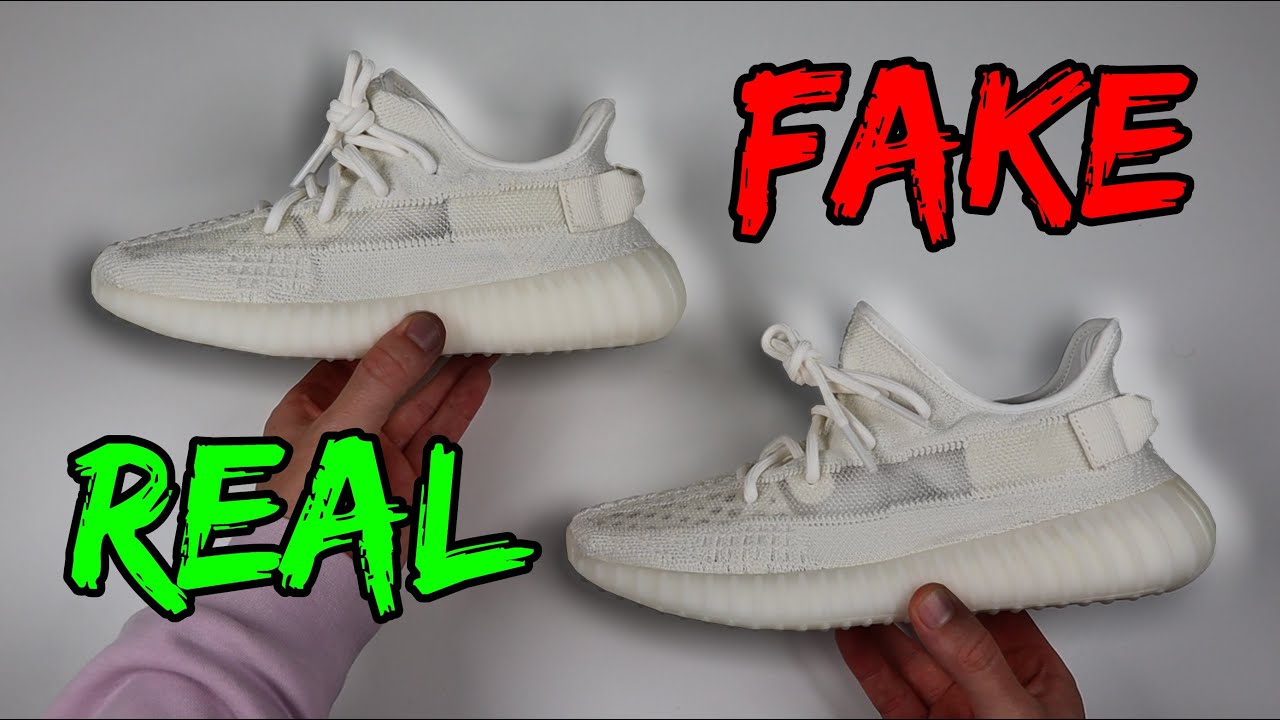 VS FAKE! ADIDAS YEEZY 350 V2 BONE SNEAKER COMPARISON! YouTube