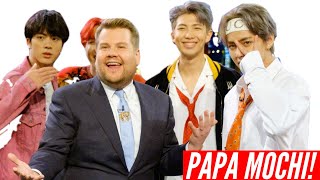 The magical moment of BTS with 'Papa Mochi'!