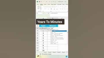 ⏱️ Convert Years to Minutes in Excel | Easy Formula Tutorial