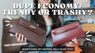 Scratching my Hermes Kelly Elan itch 😅 (Etsy, Verafied NY): the dupe economy - trendy or trashy?