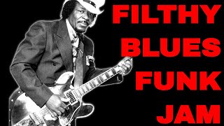 FILTHY BLUES FUNK JAM IN A | Гитарная минусовка (12 BAR BLUES - 85 BPM)