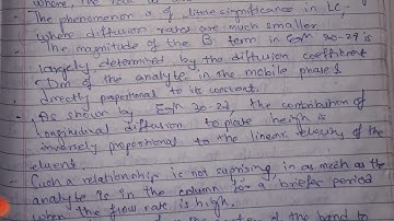 Longitudinal Diffusion Term |An introduction to Analytical separation| Skoogs
