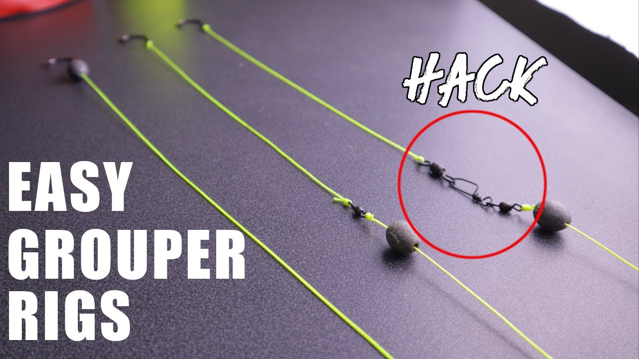 How to tie a Grouper rig THREE different ways including a grouper