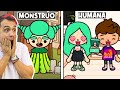 De Monstruo a Humana! 👻🔜👩 Película Triste de Toca Boca Story | Chocoblox