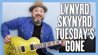 Video thumbnail of "Lynyrd Skynyrd Tuesday's Gone Guitar Lesson + Tutorial"