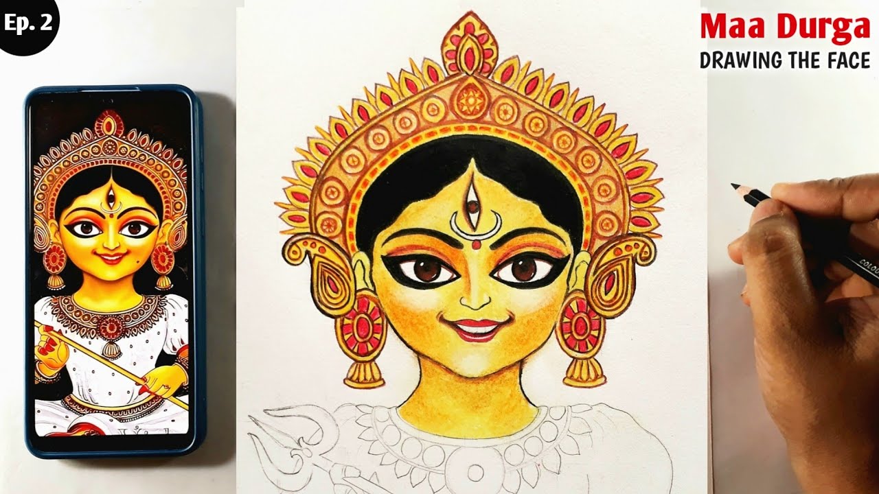 Traceable drawing of goddess durga on Craiyon-saigonsouth.com.vn