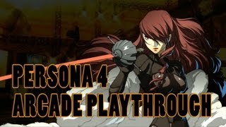 Persona 4 Mitsuru Kirijo Arcade Playthrough