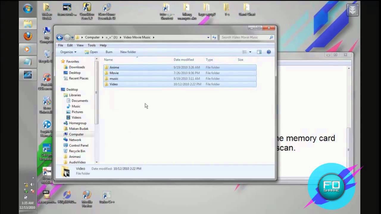 Hidden(blank) Memory card problem(how to fix)(very very old video