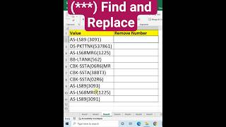 Find and Replace tutorial in excel #excelshortcuts #excel #exceltips #exceltutorial #short #ExcelZMN