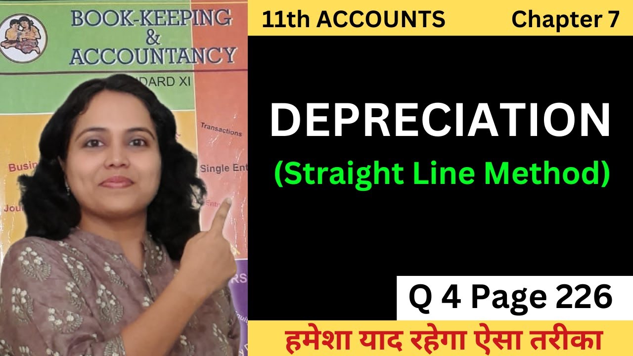 Fixed Instalment Method illustrations Q 4 Page 226 | Maharashtra Board | Depreciation Class 11