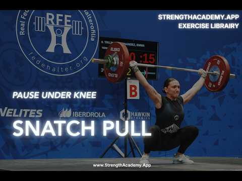Snatch Pull pause under knee