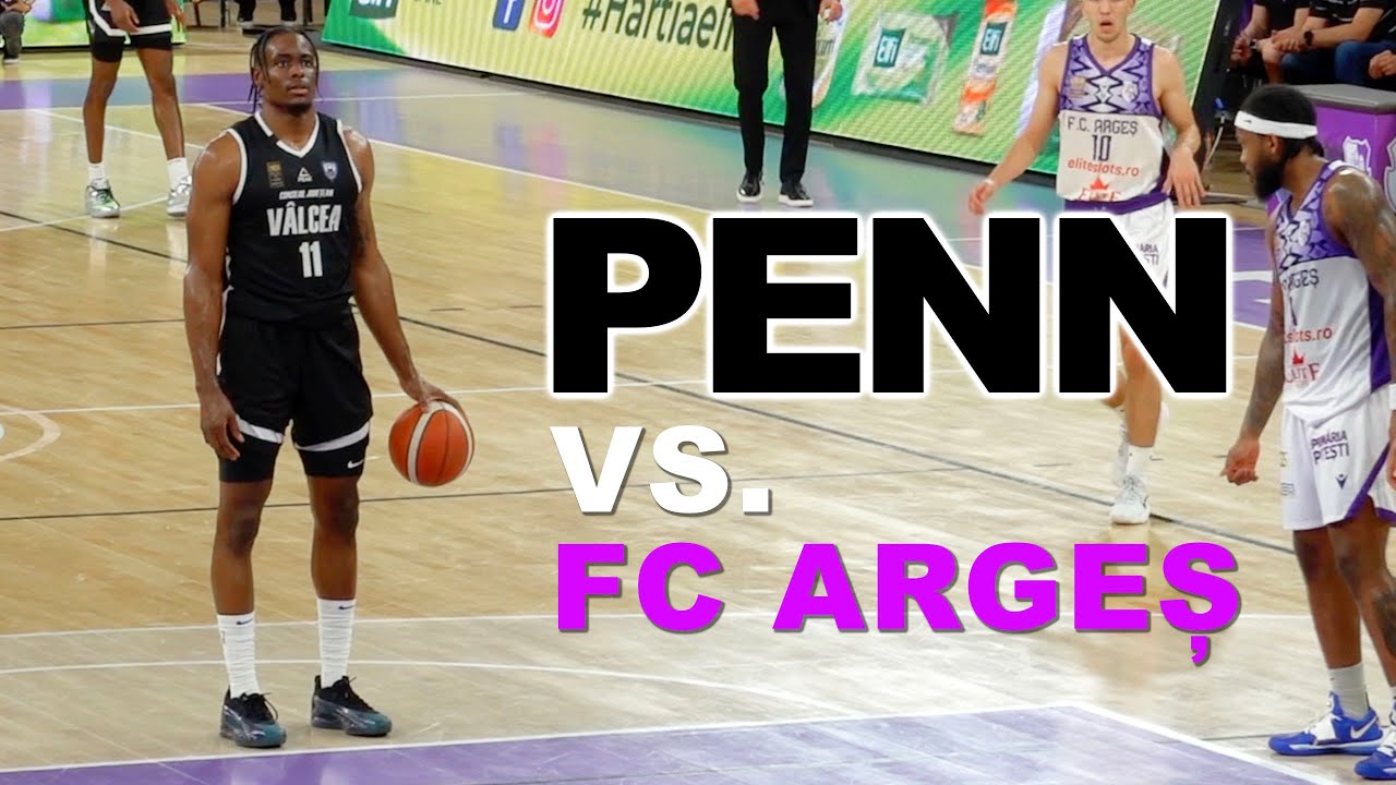 Eral Penn, împotriva FC Argeș, în play-off, LNBM 