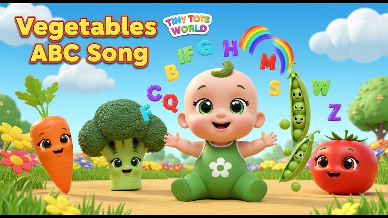 Vegetables Alphabet Song | ABC Learning for Toddlers - YouTube