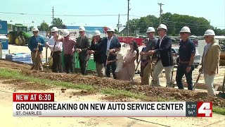 Groundbreaking on new auto service center